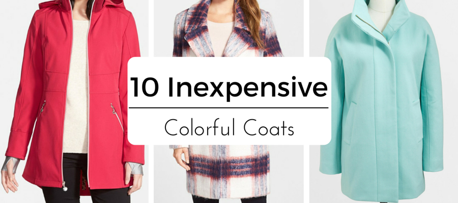 10 Inexpensive Colorful Coats