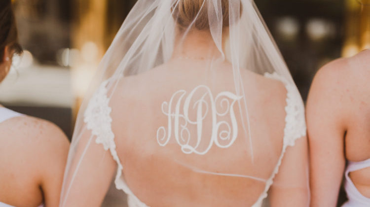 Monogram Wedding Veil