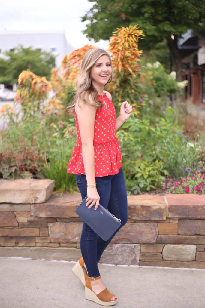 Day to Night Outfit: Red Tank - Thrifty Pineapple