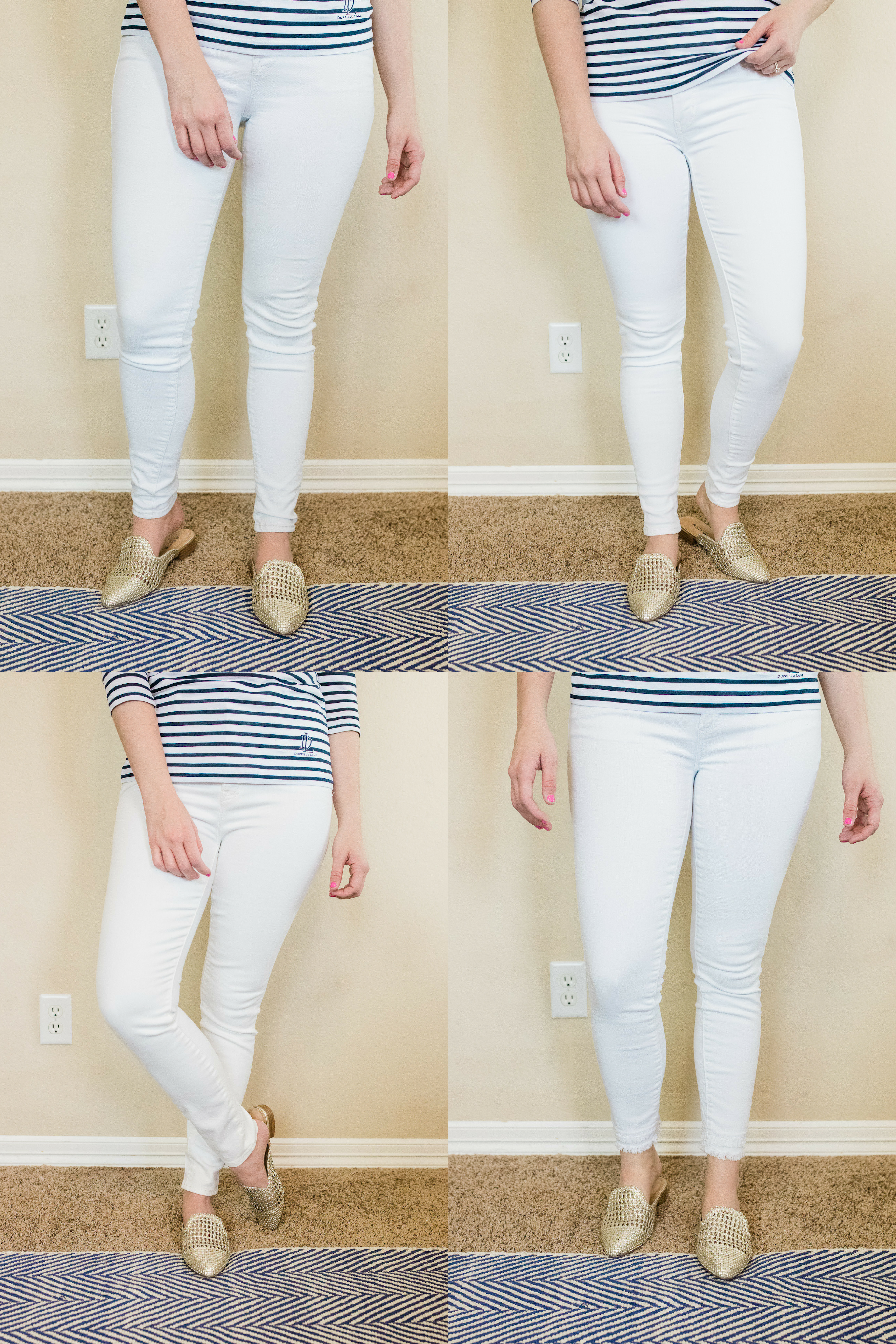 white jeans design