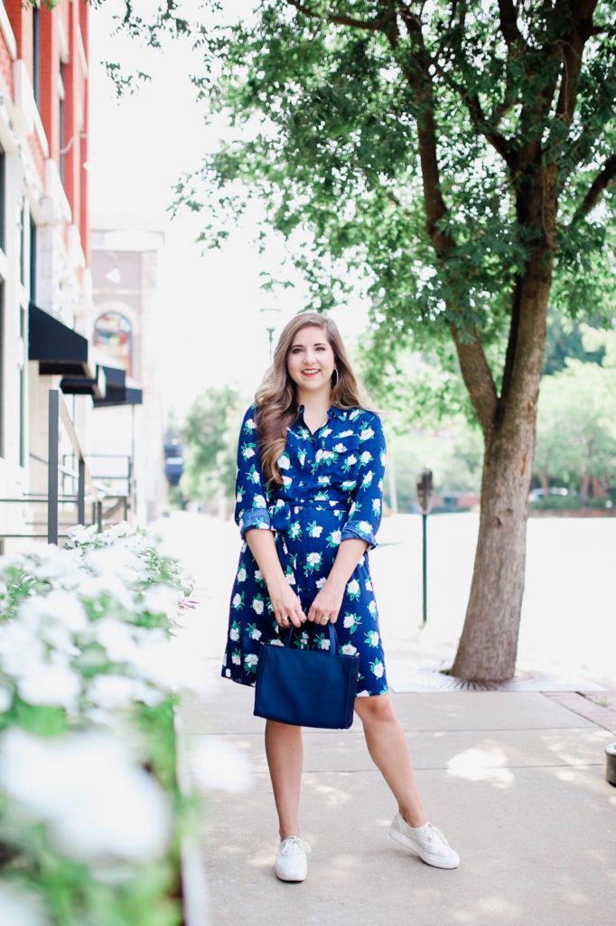 Summer To Fall Transition Pieces - Draper James Dress - Thrifty Pineapple