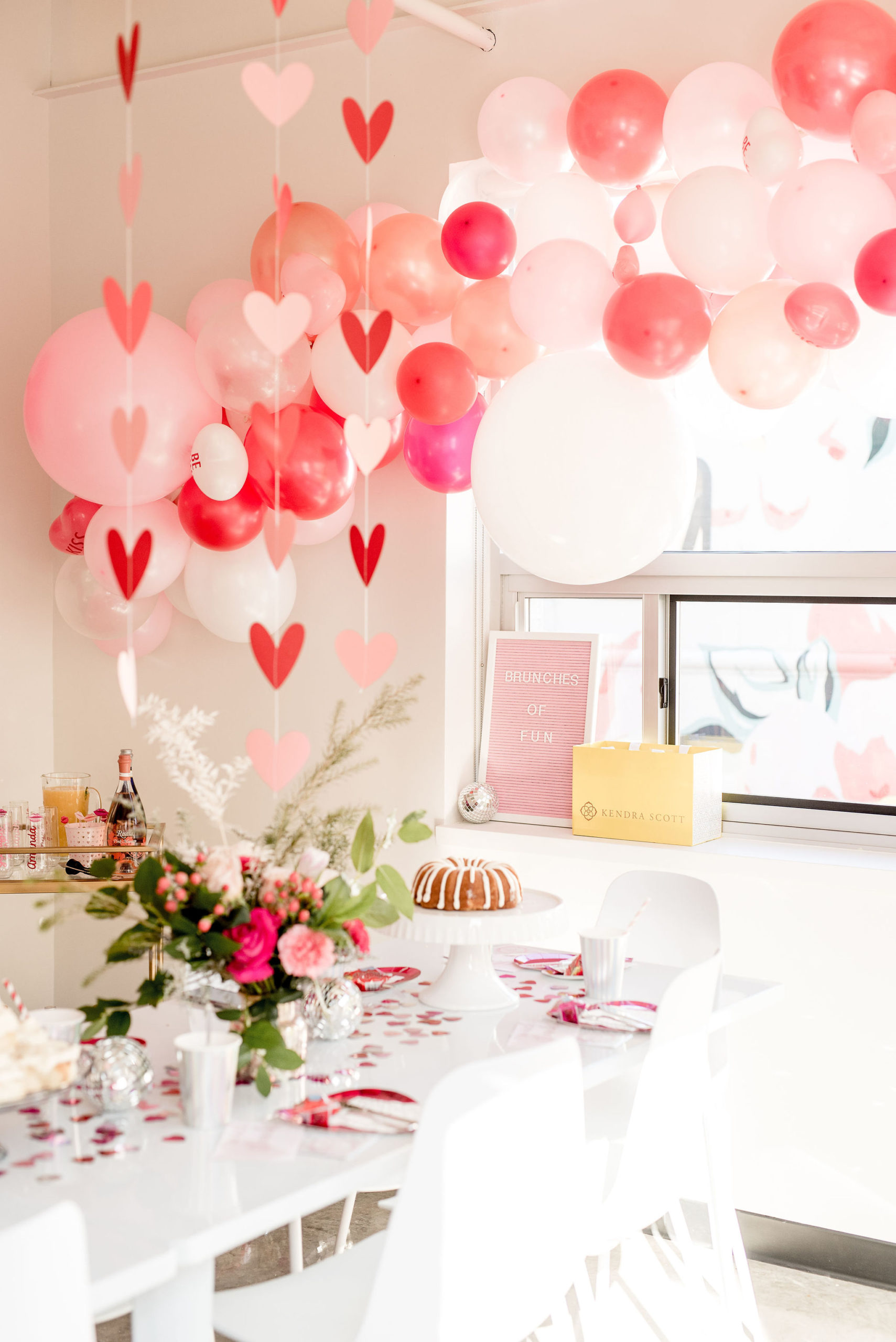 Galentine's Valentine's Day Brunch Party - Pink Peppermint Design